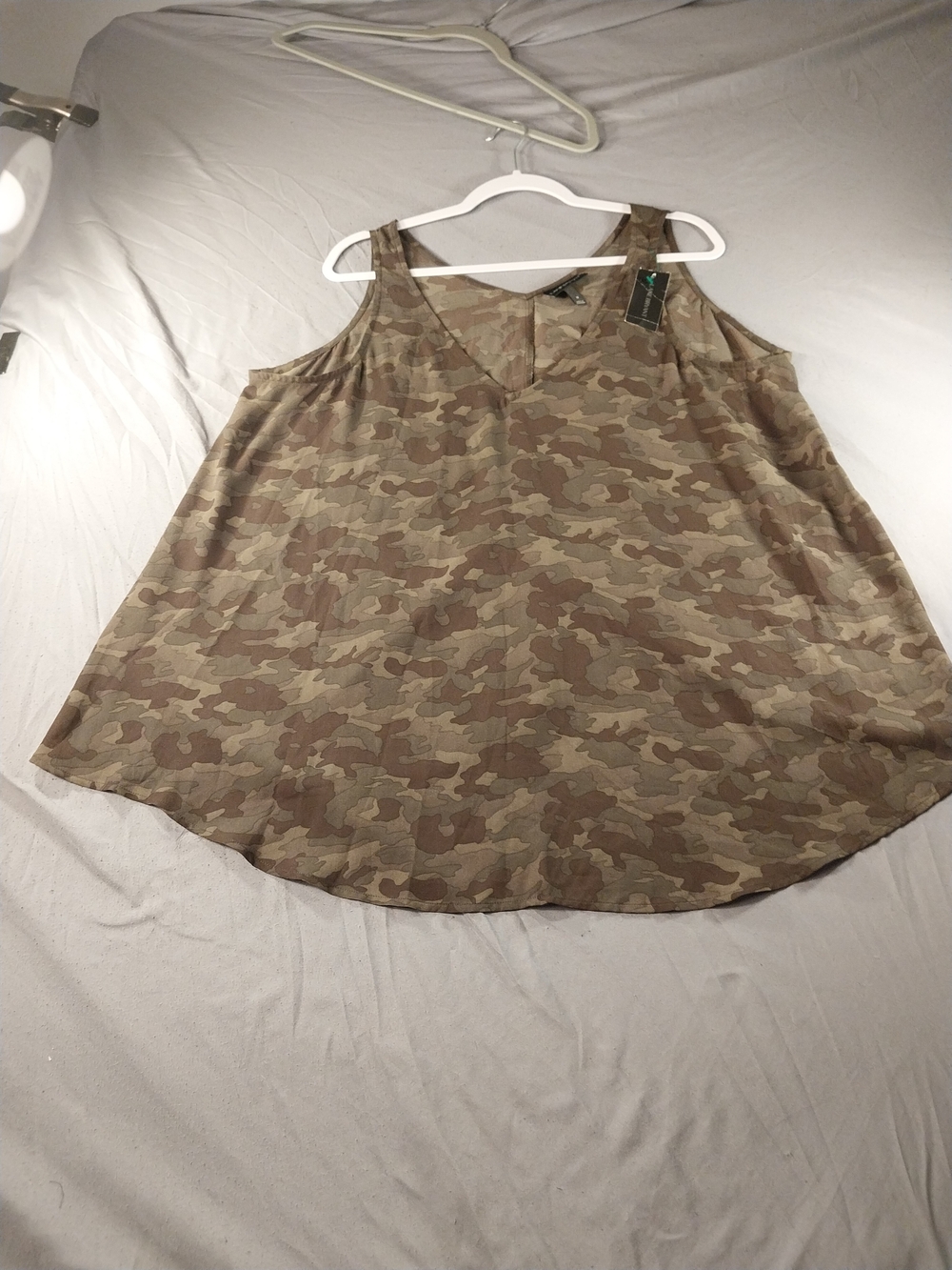 Lane Bryant Camouflage V-Neck Tank Top #190